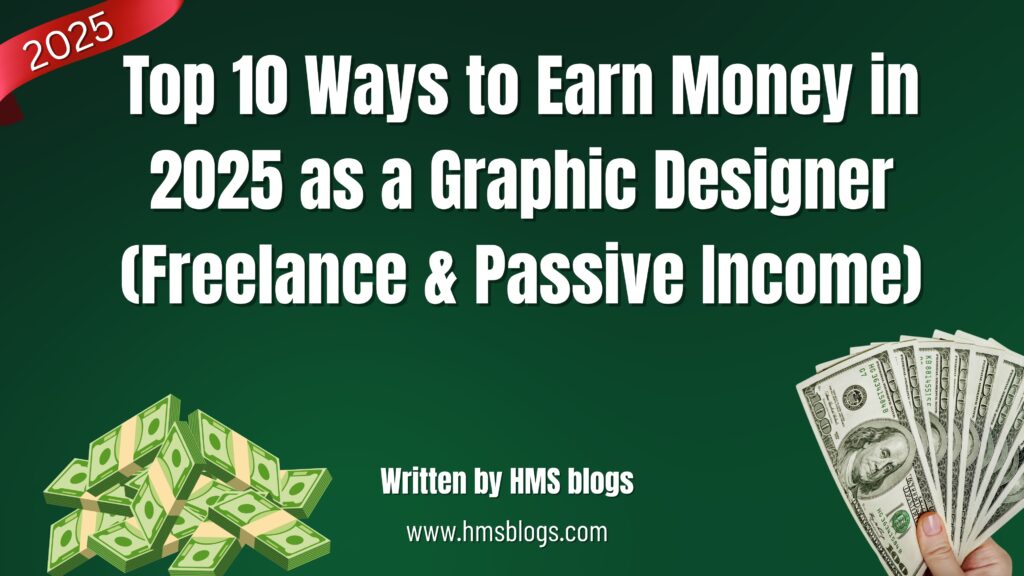 Top 10 Ways to Earn Money in 2025 as a Graphic Designer (Freelance & Passive Income)
